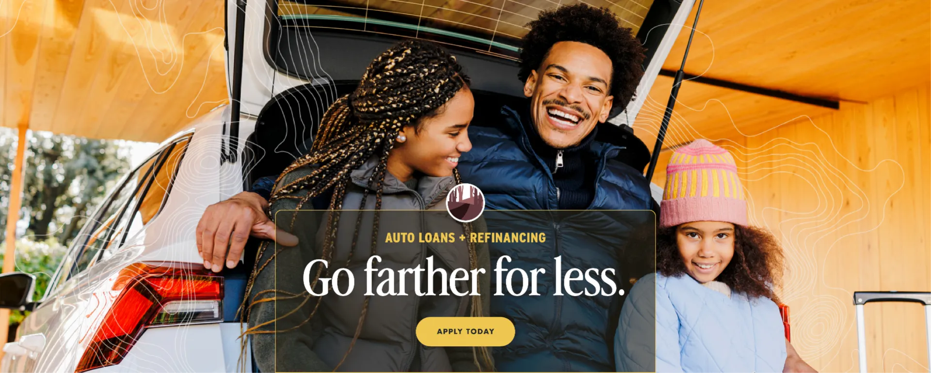 Take the road to lower payments. With our low rates and no payments for 90 days, your money works smarter the entire way. APPLY TODAY